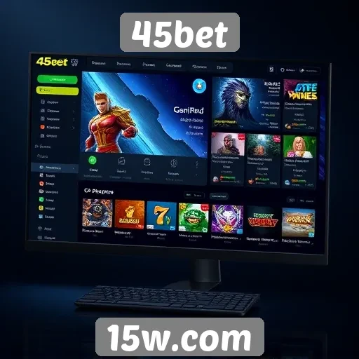 Explorando a interface do usuário no 45bet